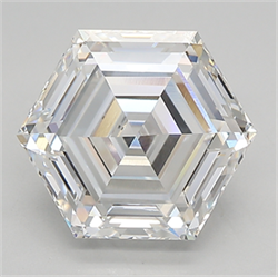 Picture of Lab Created Diamond 4.47 Carats, HEXAGON with  Cut, E Color, vvs1 Clarity and Certified by IGI
