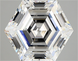 Picture of Lab Created Diamond 5.32 Carats, HEXAGON with  Cut, D Color, vvs2 Clarity and Certified by IGI