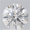 Lab Created Diamond 0.74 Carats, Round with Ideal Cut, D Color, VVS2 Clarity and Certified by IGI