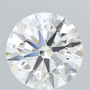 Picture of Lab Created Diamond 6.19 Carats, Round with Excellent Cut, F Color, VVS2 Clarity and Certified by IGI