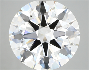 Picture of Lab Created Diamond 7.03 Carats, Round with excellent Cut, G Color, vvs2 Clarity and Certified by GIA