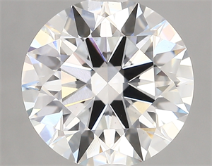 Picture of Lab Created Diamond 4.14 Carats, Round with ideal Cut, D Color, vs1 Clarity and Certified by IGI