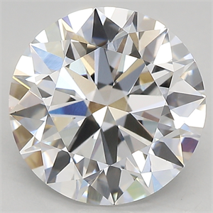 Picture of Lab Created Diamond 4.06 Carats, Round with ideal Cut, D Color, vvs2 Clarity and Certified by IGI