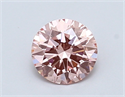 Del inventario de diamantes de laboratorio, 0.82 quilates, Redondo , Color INTENSE  PINK, claridad si1 y certificado IGI