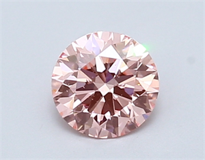 Picture of Lab Created Diamond 0.80 Carats, Round with ideal Cut, INTENSE  PINK Color, vs2 Clarity and Certified by IGI