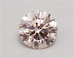 Picture of Lab Created Diamond 0.75 Carats, Round with excellent Cut, FANCY  PINK Color, vvs2 Clarity and Certified by IGI