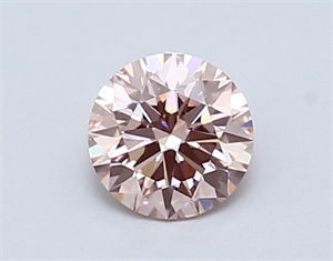 Picture of Lab Created Diamond 0.70 Carats, Round with ideal Cut, INTENSE  PINK Color, vs1 Clarity and Certified by IGI