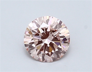 Picture of Lab Created Diamond 0.70 Carats, Round with ideal Cut, INTENSE  PINK Color, vvs2 Clarity and Certified by IGI