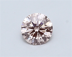 Picture of Lab Created Diamond 0.47 Carats, Round with ideal Cut, FANCY  PINK Color, vs2 Clarity and Certified by IGI