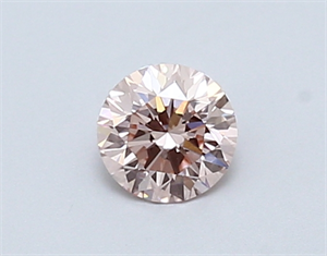 Picture of Lab Created Diamond 0.45 Carats, Round with excellent Cut, FANCY  PINK Color, vvs2 Clarity and Certified by IGI