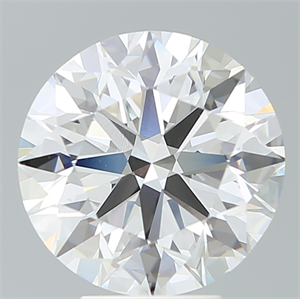 Picture of Lab Created Diamond 5.57 Carats, Round with Ideal Cut, F Color, VS1 Clarity and Certified by IGI