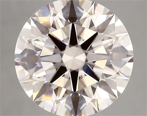 Picture of Lab Created Diamond 5.48 Carats, Round with ideal Cut, LIGHT  PINK Color, vs1 Clarity and Certified by IGI