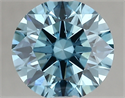 Del inventario de diamantes de laboratorio, 2.01 quilates, Redondo , Color VIVID  BLUE, claridad si1 y certificado IGI