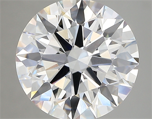 Picture of Lab Created Diamond 4.08 Carats, Round with ideal Cut, D Color, vvs2 Clarity and Certified by IGI