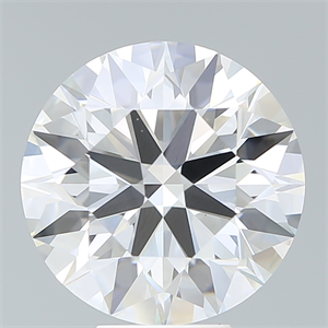 Picture of Lab Created Diamond 7.50 Carats, Round with Ideal Cut, F Color, VS1 Clarity and Certified by IGI