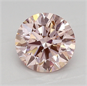 Del inventario de diamantes de laboratorio, 0.95 quilates, Redondo , Color INTENSE  PINK, claridad vs1 y certificado IGI