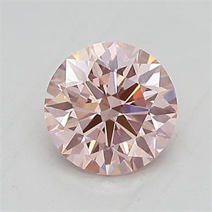 Picture of Lab Created Diamond 0.71 Carats, Round with ideal Cut, INTENSE  PINK Color, vvs2 Clarity and Certified by IGI