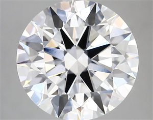 Picture of Lab Created Diamond 4.06 Carats, Round with ideal Cut, D Color, vvs2 Clarity and Certified by IGI