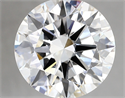 Lab Created Diamond 4.05 Carats, Round with excellent Cut, D Color, vvs2 Clarity and Certified by IGI