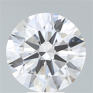 Picture of Lab Created Diamond 7.09 Carats, Round with Ideal Cut, E Color, VS2 Clarity and Certified by IGI