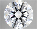 Lab Created Diamond 4.07 Carats, Round with ideal Cut, D Color, vvs2 Clarity and Certified by IGI