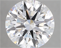 Lab Created Diamond 4.03 Carats, Round with ideal Cut, D Color, vvs2 Clarity and Certified by IGI