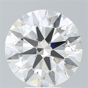 Picture of Lab Created Diamond 7.35 Carats, Round with Ideal Cut, G Color, VS1 Clarity and Certified by IGI