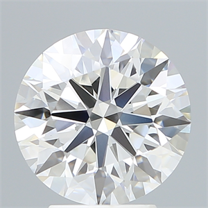 Picture of Lab Created Diamond 3.57 Carats, Round with Ideal Cut, F Color, VS1 Clarity and Certified by IGI