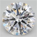 Lab Created Diamond 4.37 Carats, Round with ideal Cut, D Color, vvs2 Clarity and Certified by IGI