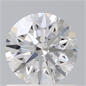 Lab Created Diamond 0.90 Carats, Round with Excellent Cut, D Color, VS2 Clarity and Certified by IGI