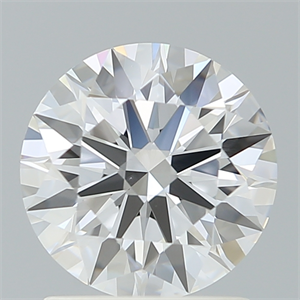 Picture of Lab Created Diamond 1.43 Carats, Round with Ideal Cut, D Color, VS1 Clarity and Certified by IGI