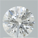 Lab Created Diamond 0.72 Carats, Round with Ideal Cut, D Color, VVS2 Clarity and Certified by IGI