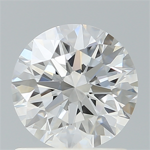 Picture of Lab Created Diamond 1.08 Carats, Round with Ideal Cut, D Color, VS1 Clarity and Certified by IGI