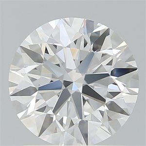 Picture of Lab Created Diamond 1.35 Carats, Round with Ideal Cut, D Color, VS1 Clarity and Certified by IGI