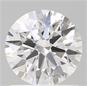 Lab Created Diamond 1.11 Carats, Round with Ideal Cut, D Color, VS1 Clarity and Certified by IGI