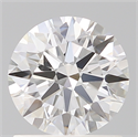 Lab Created Diamond 1.11 Carats, Round with Ideal Cut, D Color, VVS2 Clarity and Certified by IGI