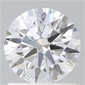 Lab Created Diamond 1.10 Carats, Round with Ideal Cut, F Color, VVS2 Clarity and Certified by IGI