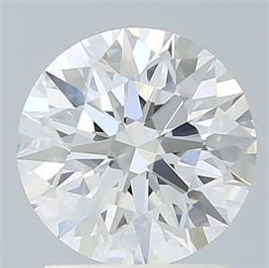 Picture of Lab Created Diamond 1.73 Carats, Round with Ideal Cut, F Color, VS1 Clarity and Certified by IGI