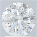 Lab Created Diamond 1.65 Carats, Round with Ideal Cut, E Color, VS1 Clarity and Certified by IGI