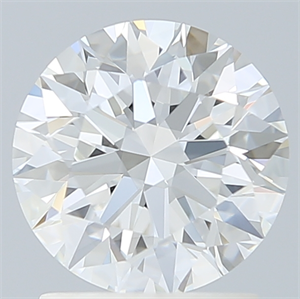 Picture of Lab Created Diamond 1.65 Carats, Round with Ideal Cut, E Color, VS1 Clarity and Certified by IGI