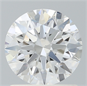 Lab Created Diamond 1.24 Carats, Round with Ideal Cut, D Color, VS2 Clarity and Certified by IGI