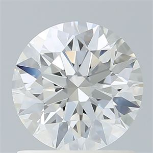 Picture of Lab Created Diamond 1.12 Carats, Round with Ideal Cut, E Color, VS1 Clarity and Certified by IGI