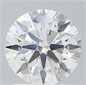 Lab Created Diamond 1.65 Carats, Round with Ideal Cut, E Color, VS1 Clarity and Certified by IGI