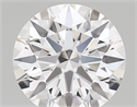 Lab Created Diamond 1.83 Carats, Round with ideal Cut, D Color, vvs2 Clarity and Certified by IGI