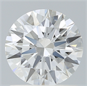 Lab Created Diamond 1.13 Carats, Round with Ideal Cut, F Color, VVS2 Clarity and Certified by IGI