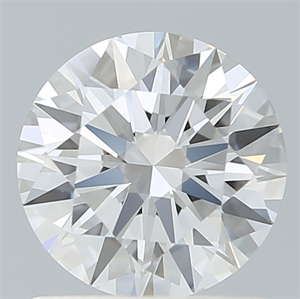 Picture of Lab Created Diamond 1.13 Carats, Round with Ideal Cut, F Color, VVS2 Clarity and Certified by IGI