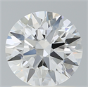 Lab Created Diamond 1.32 Carats, Round with Ideal Cut, E Color, VVS2 Clarity and Certified by IGI
