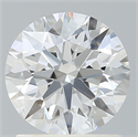 Lab Created Diamond 1.32 Carats, Round with Ideal Cut, D Color, VVS2 Clarity and Certified by IGI