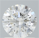 Lab Created Diamond 1.12 Carats, Round with Ideal Cut, D Color, VS1 Clarity and Certified by IGI