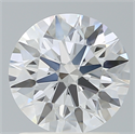 Lab Created Diamond 1.38 Carats, Round with Ideal Cut, D Color, VS1 Clarity and Certified by IGI